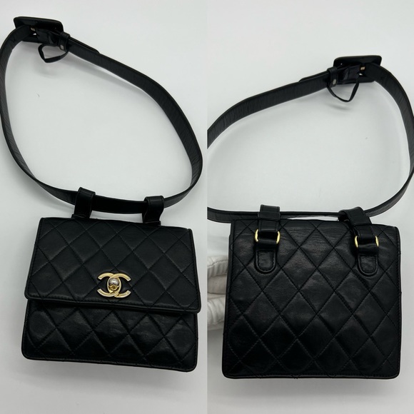 ❌SOLD❌Authentic Chanel vintage lambskin Belt bag - Picture 4 of 16
